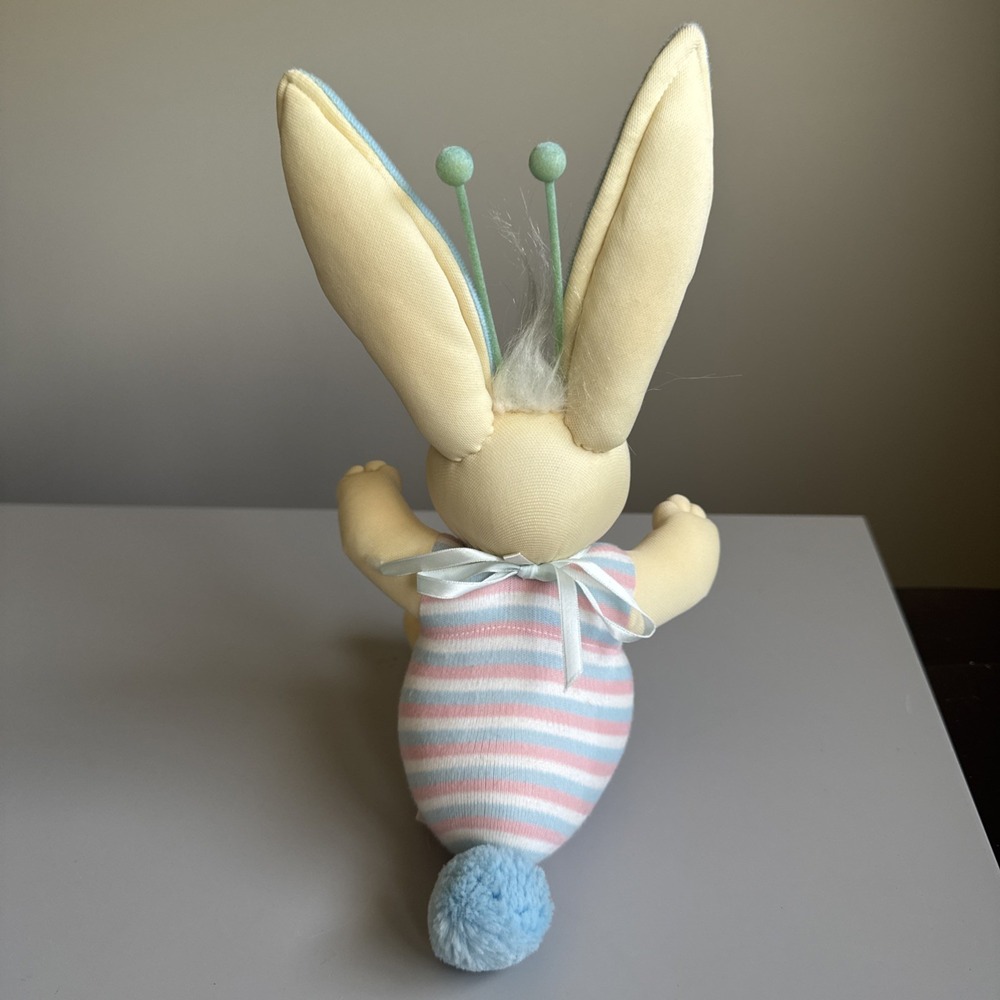 Vtg 1985 Cabbage Patch Kids Bunny Bee Xavier Roberts Blue Plush Pouch 13" - Picture 5 of 16